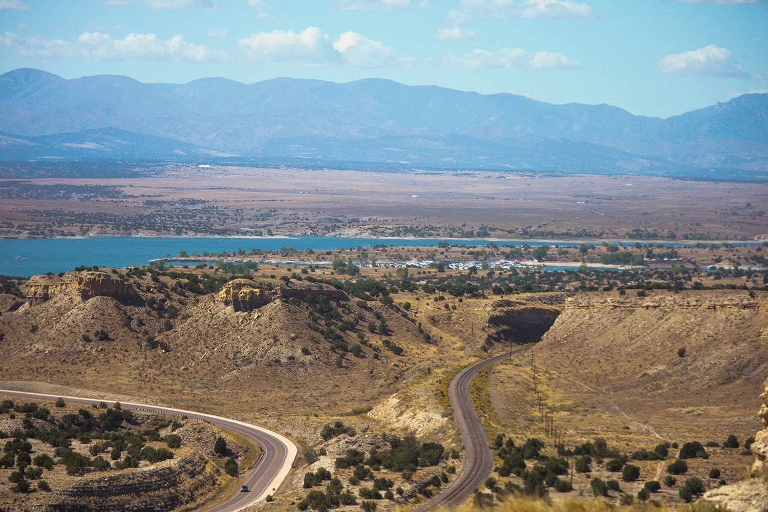 View of Pueblo Reservoir from Liberty Point in Pueblo, CO.