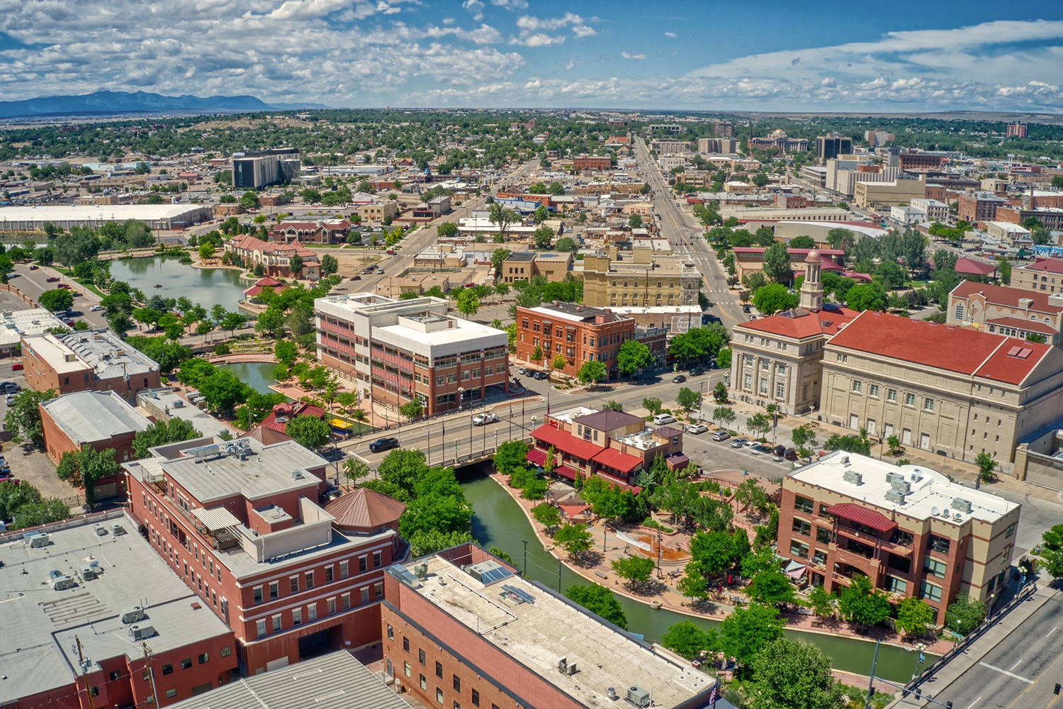 Downtown Pueblo, Colorado during Summer